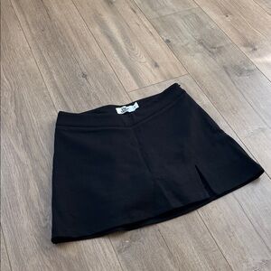 Tiger Mist Black Mini Skirt with V-Waist